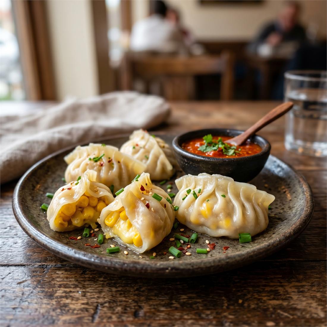 Corn & Cheese Momo